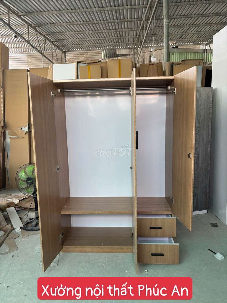 Tủ quần áo nhựa Đài Loan 3 cánh. Mua bán Tủ, kệ gia đình tại Quận 10 Tp Hồ Chí Minh được đăng bởi Nội Thất Phúc Trường An hình 1