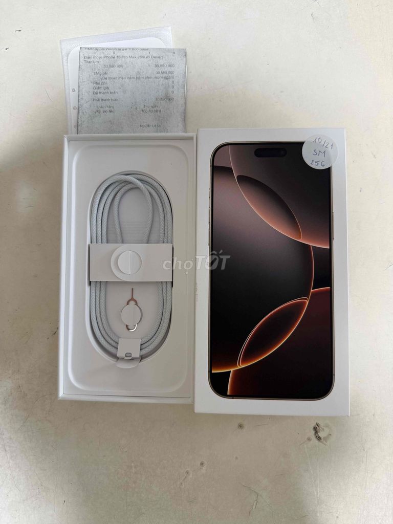 Apple iPhone 16 Pro Max 256GB Vàng 100%. Mua bán Điện thoại tại Quận Gò Vấp Tp Hồ Chí Minh được đăng bởi Thành Phát  hình 1