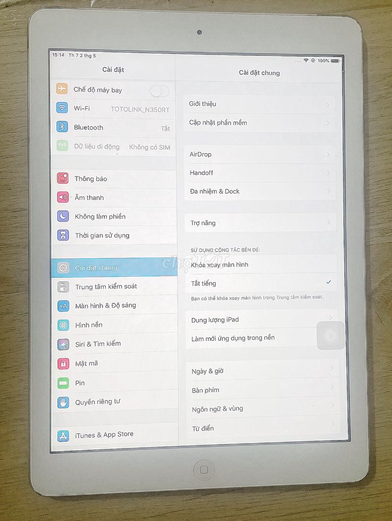 Apple iPad Air wifi , 4G , mới đẹp. Mua bán Máy tính bảng tại Quận 10 Tp Hồ Chí Minh được đăng bởi Truong thị thanh tâm hình 1
