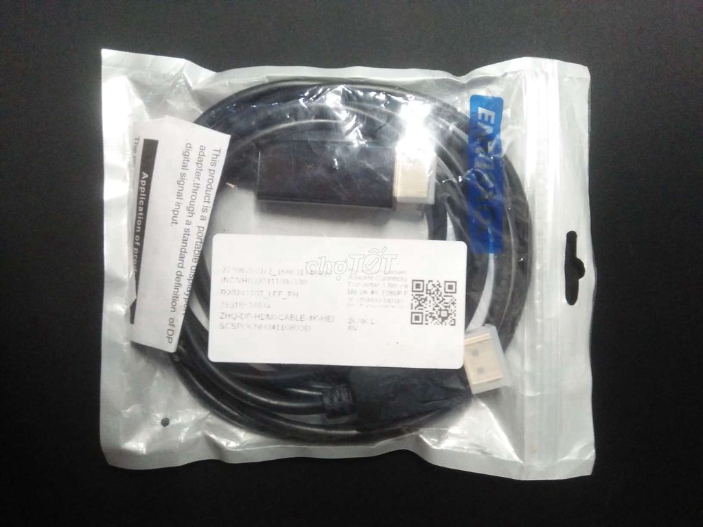 Cáp chuyển đổi ZHO DP sang HDMI. Mua bán Phụ kiện (Màn hình, Chuột...) tại Huyện Châu Thành Bến Tre được đăng bởi adfa dicf hình 1