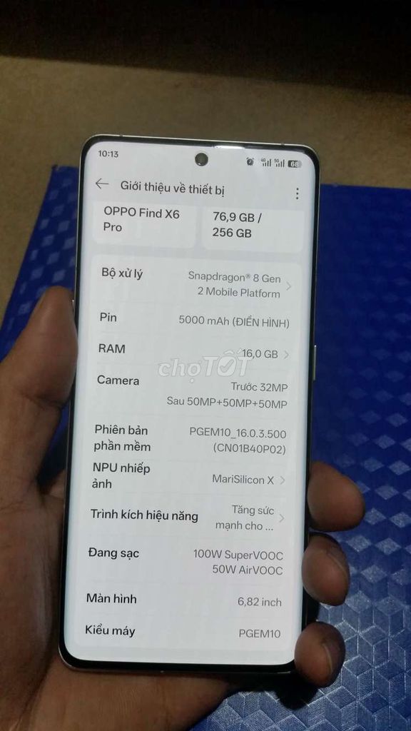 OPPO Find X6 Pro 16/256. Mua bán Điện thoại tại Thành phố Thuận An Bình Dương được đăng bởi gà mờ  hình 1