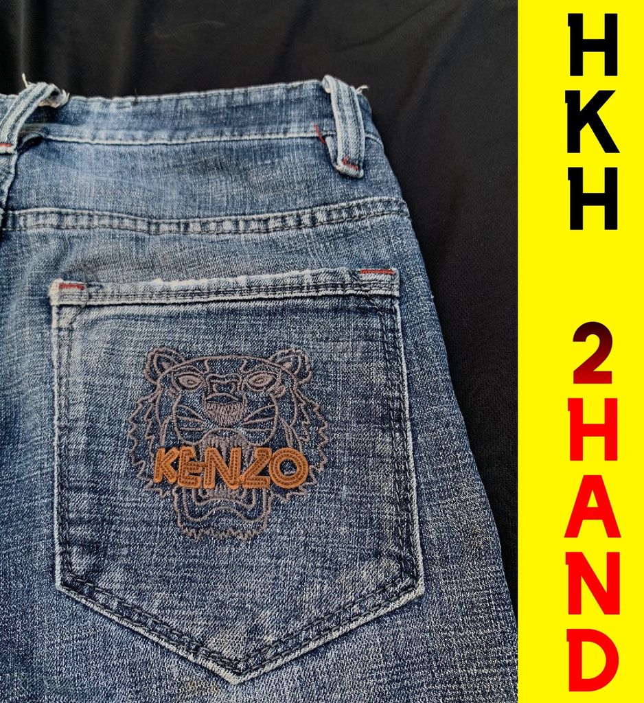 Quần jeans nam KENZO màu xanh, sz 29 eo 78-BAOSHIP. Mua bán Quần áo tại Quận Gò Vấp Tp Hồ Chí Minh được đăng bởi HKH Secondhand hình 4