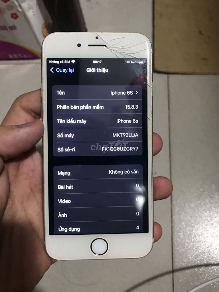 Apple iPhone 6s 16GB Vàng 97% Vân tay. Mua bán Điện thoại tại Quận 1 Tp Hồ Chí Minh được đăng bởi Hội Đồ Điện Tử hình 1