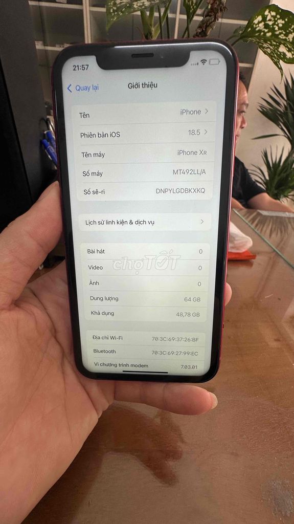 Apple iPhone XR 64GB Đỏ. Mua bán Điện thoại tại Quận Bình Thạnh Tp Hồ Chí Minh được đăng bởi sơn lê hình 1