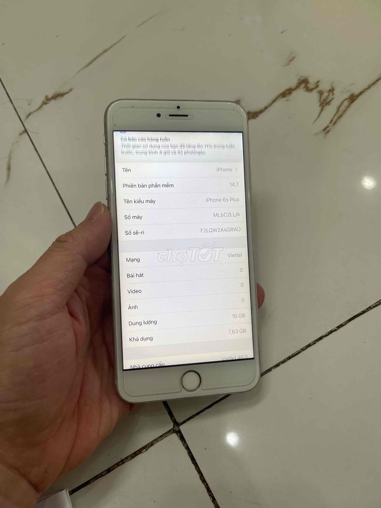 Bán Iphone 6splus quốc tế mất vân pin 100 zin xấu. Mua bán Điện thoại tại Quận Hà Đông Hà Nội được đăng bởi Mạnh Mobile hình 1