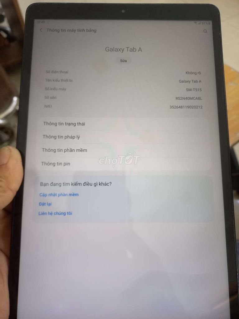 Samsung Galaxy Tab A Vàng đồng. Mua bán Máy tính bảng tại Quận 7 Tp Hồ Chí Minh được đăng bởi nguyentuanthanh hình 1