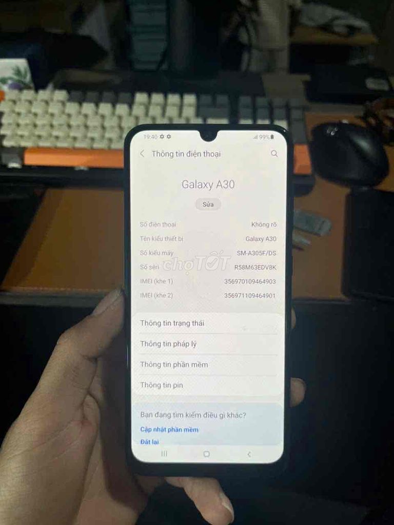 Samsung Galaxy A30 64GB Đen. Mua bán Điện thoại tại Quận Ninh Kiều Cần Thơ được đăng bởi Chí Tính hình 1