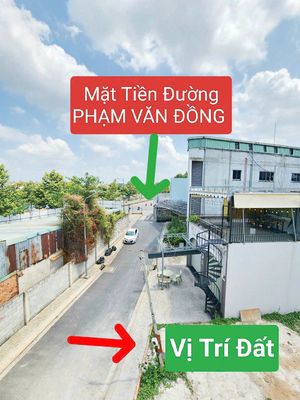 LÔ ĐẤT đường 8m-  SÁT PHẠM VĂN ĐỒNG- ĐƯỢC XÂY LỬNG+3 LẦU