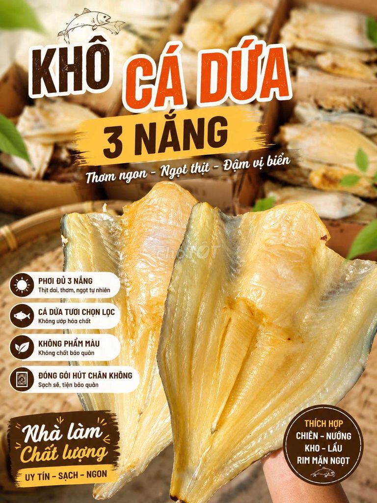 Khô cá dứa phơi 3 nắng hút chân không. Mua bán Đồ ăn, thực phẩm và các loại khác tại Quận 7 Tp Hồ Chí Minh được đăng bởi Cá Khô Biển Gò Công hình 1