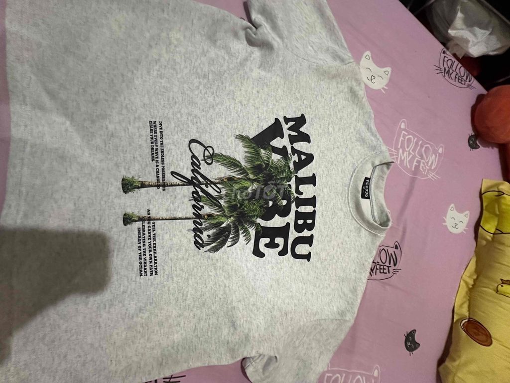 Áo thun unisex Vải thun Xám. Mua bán Quần áo tại Quận Tân Bình Tp Hồ Chí Minh được đăng bởi Minh anh hình 1