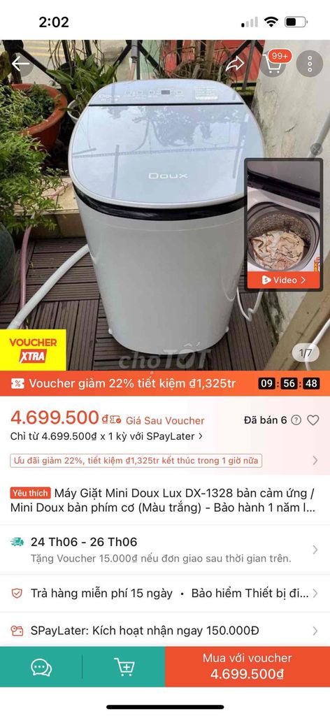 Máy giặt mini Doux DX1528 Trắng Đã sử dụng. Mua bán Máy giặt tại Huyện Văn Giang Hưng Yên được đăng bởi Nguyễn Quang Huy hình 1