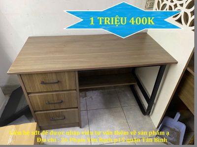 BÀN VĂN PHÒNG & BÀN CHÂN SẮT KÈM 3 NGĂN KÉO. Mua bán Đồ dùng văn phòng tại Quận Gò Vấp Tp Hồ Chí Minh được đăng bởi NỘI THẤT XƯỞNG TẠI 26 PHẠM VĂN BẠCH 
