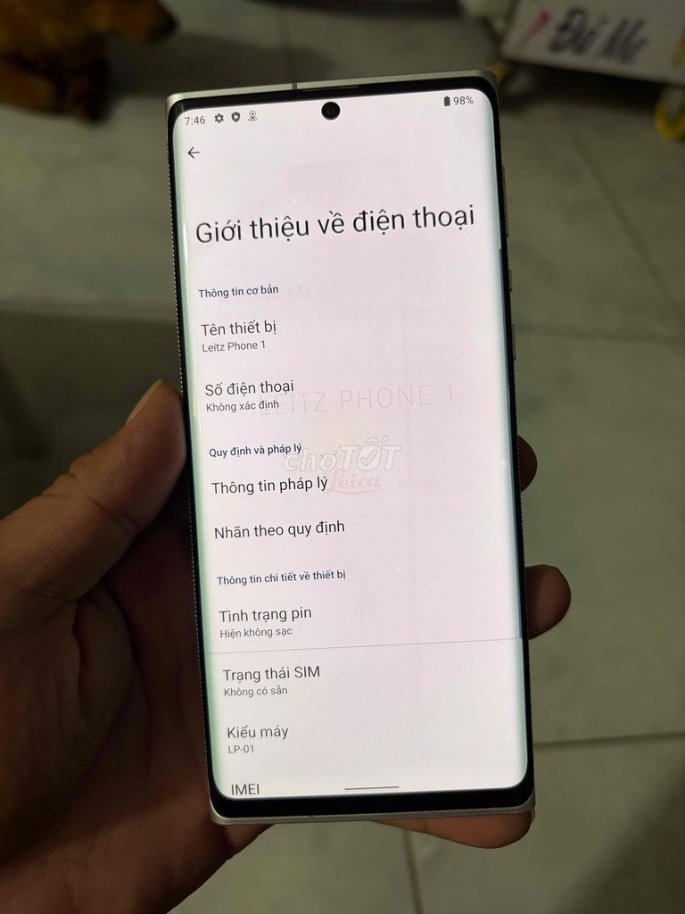 Leica Leitz Phone 1 12/256GB Đen. Mua bán Điện thoại tại Thành phố Vị Thanh Hậu Giang được đăng bởi máy củ giá tốt  hình 1