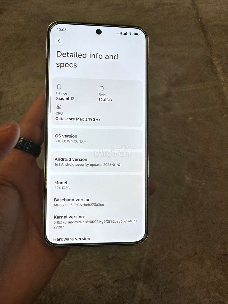 Xiaomi Mi 13 256GB Trắng. Mua bán Điện thoại tại Huyện An Dương Hải Phòng được đăng bởi phạm văn Sơn  hình 1