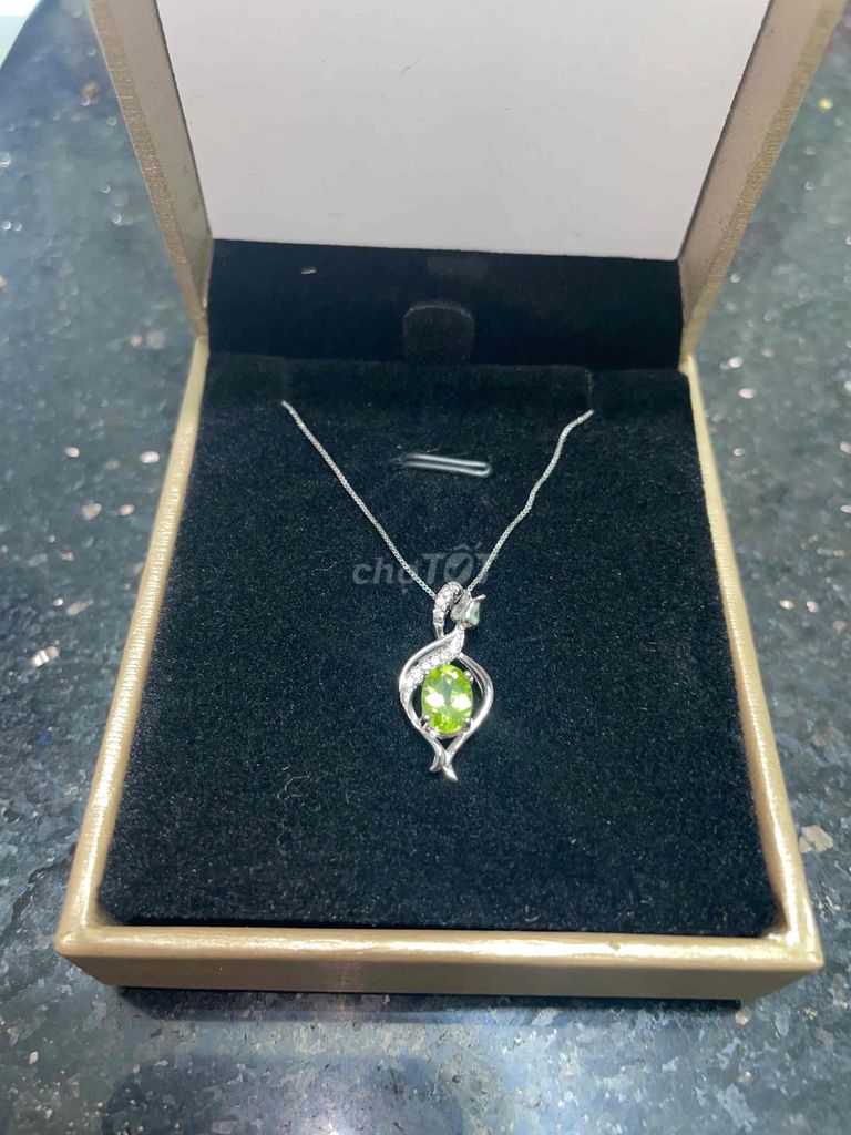 Dây chuyền Bạc Nữ Peridot tự nhiên. Mua bán Phụ kiện thời trang khác tại Thành phố Biên Hòa Đồng Nai được đăng bởi Phán Hà hình 1