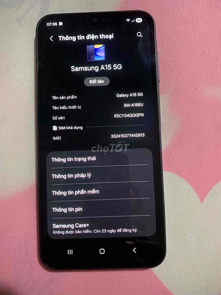 samsung a15 zin. Mua bán Điện thoại tại Huyện Trà Ôn Vĩnh Long được đăng bởi Trường hình 1
