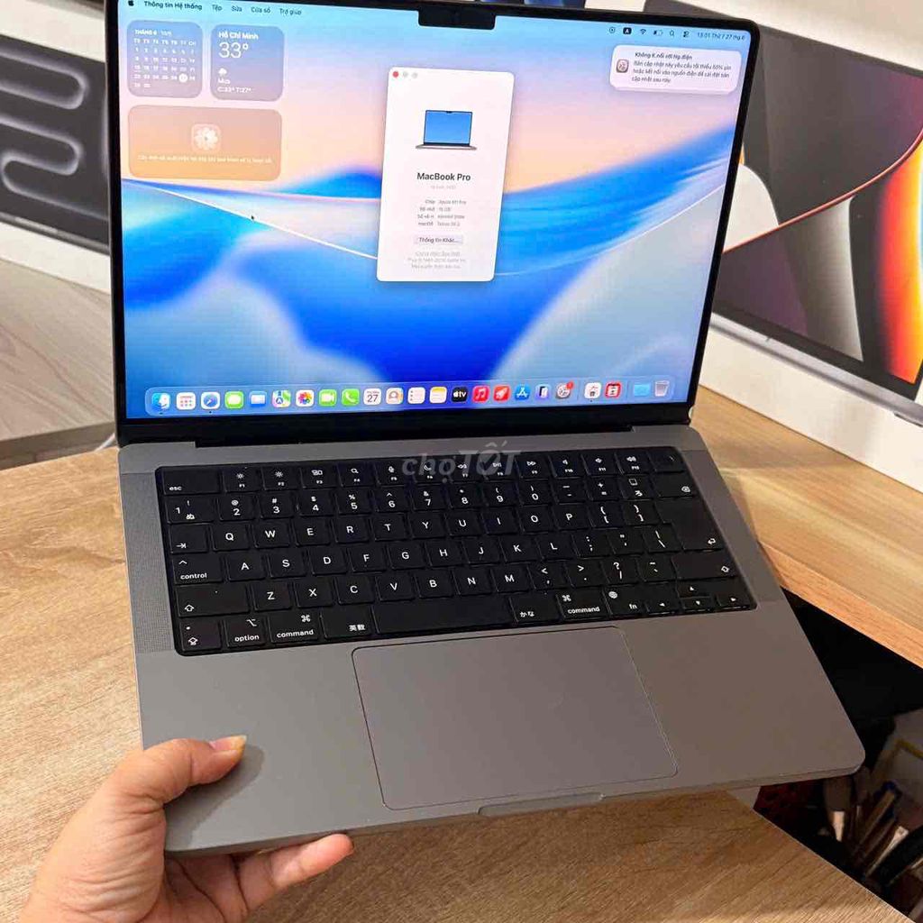 Apple MacBook Pro 14 M1 Pro 16GB/512GB Xám 2021. Mua bán Laptop tại Quận Bình Thạnh Tp Hồ Chí Minh được đăng bởi Man hình 1