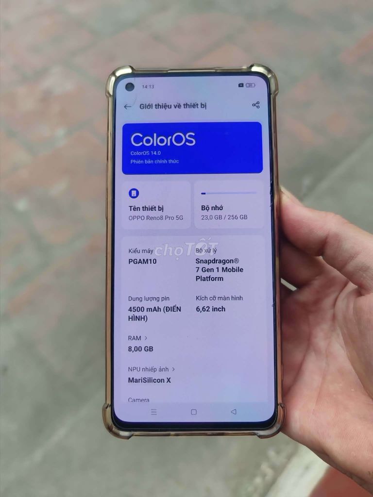 OPPO Reno 8 Pro 5G 256GB Hồng. Mua bán Điện thoại tại Huyện Thanh Trì Hà Nội được đăng bởi  Chery An hình 1