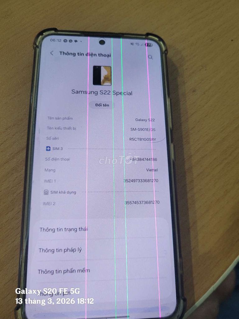 Samsung S22 256GB Đen. Mua bán Điện thoại tại Quận 12 Tp Hồ Chí Minh được đăng bởi Đỗ Việt Anh hình 1