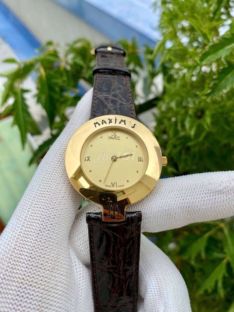 MAXIM'S DE PARIS Vintage  34.5MM
. Mua bán Đồng hồ tại Huyện Thuỷ Nguyên Hải Phòng được đăng bởi Kim Huệ  hình 1