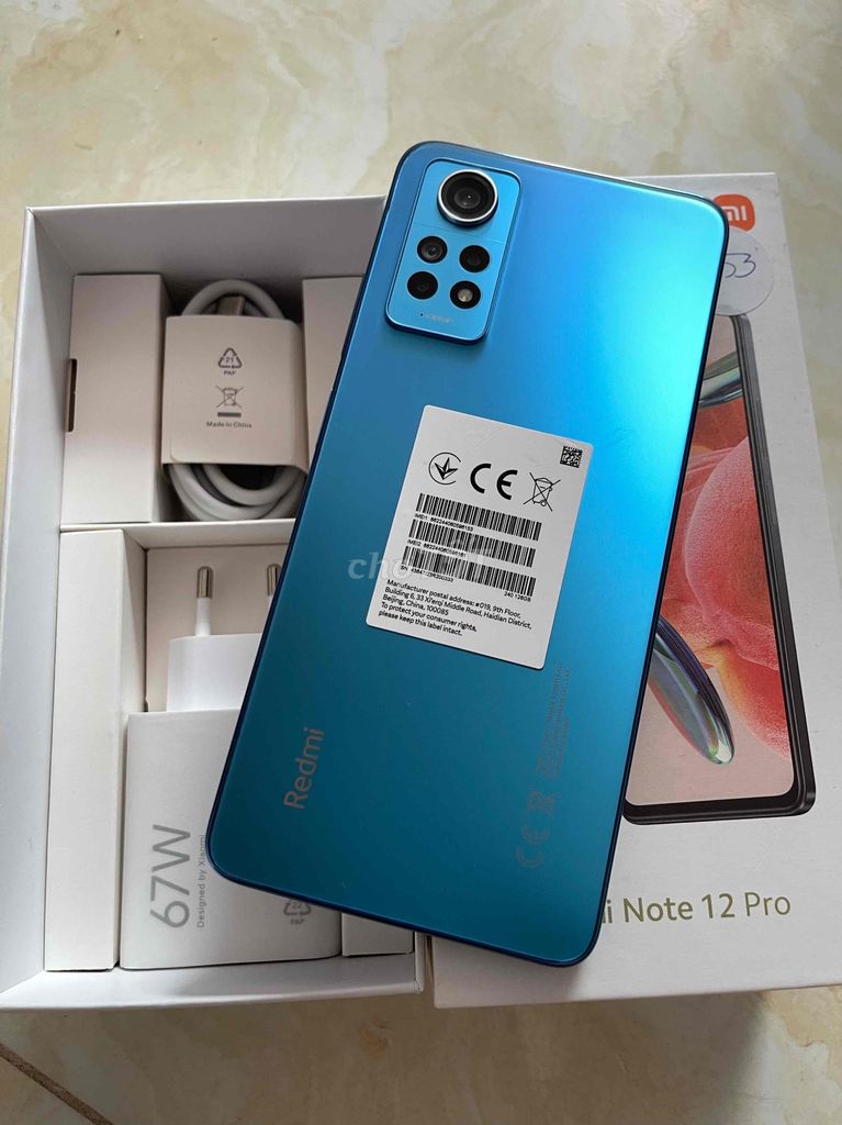 Redmi Note 12 Pro 8/128gb có NFC. keng. nguyên hôp