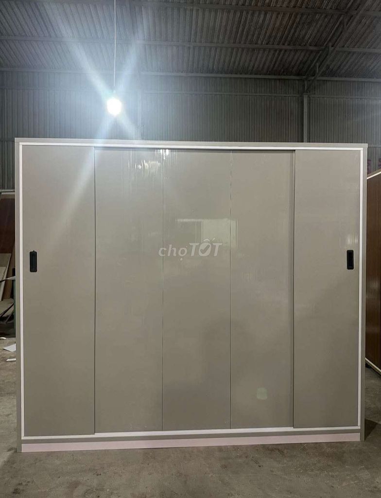 TỦ NHỰA ĐÀI LOAN CỬA LÙA 5 CÁNH MÀU XÁM. Mua bán Tủ, kệ gia đình tại Thành phố Biên Hòa Đồng Nai được đăng bởi Tủ nhựa đài loan hoàng quân hình 1
