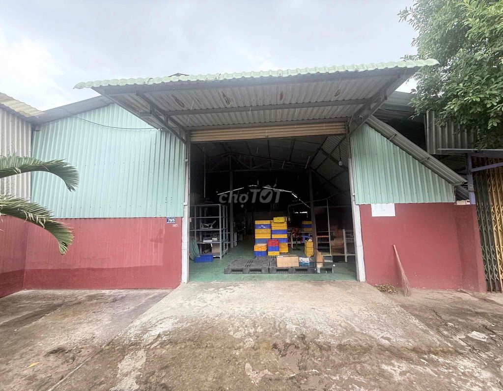 CHO THUÊ KHO XƯỞNG 200M² TẠI PHƯỚC LÝ (LONG AN) - GIÁP BÌNH CHÁNH - CÓ