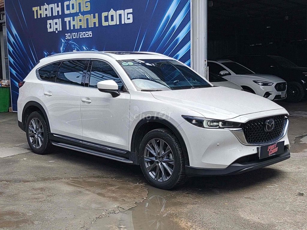 Мазда CX8 Премиум 2025, белая, Заряд: 19 000