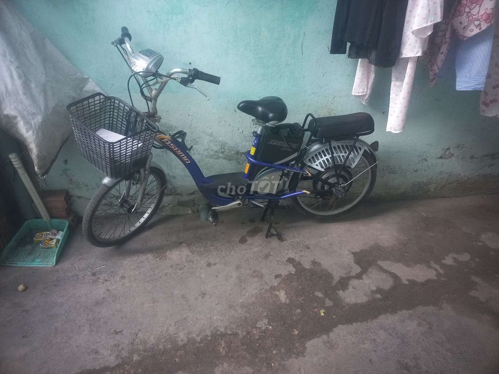 Xe đạp điện ASAMA màu Xanh dương chạy pin. Mua bán Xe điện tại Thành phố Thuận An Bình Dương được đăng bởi Phạm trí hình 1