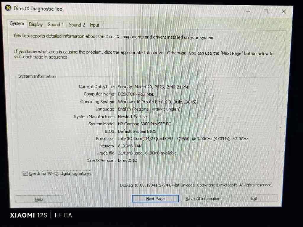 Pc để bàn đồng bộ HP COMPAQ 6000 Pro SFF. Mua bán Máy tính để bàn tại Huyện Bình Chánh Tp Hồ Chí Minh được đăng bởi a linh hình 1