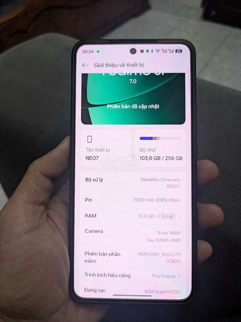 Realme NEO7 Đen 256gb. Mua bán Điện thoại tại Quận Gò Vấp Tp Hồ Chí Minh được đăng bởi Mạnh hình 1