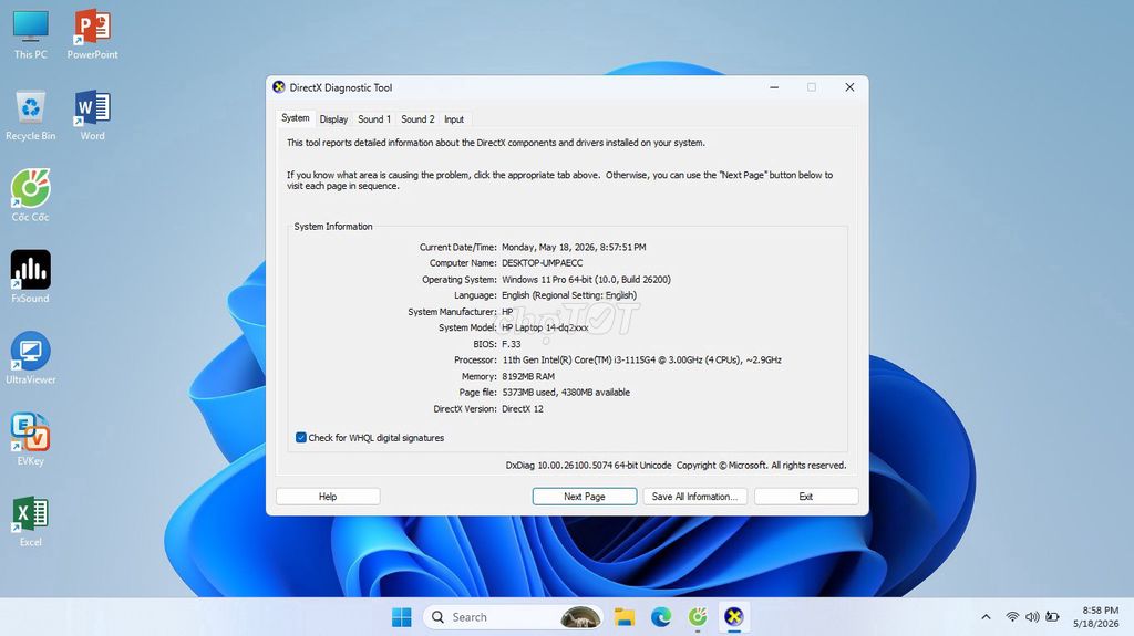 HP 14-dq20xx i3 11th Gen 8GB/256GB. Mua bán Laptop tại Quận Cầu Giấy Hà Nội được đăng bởi Nguyễn Hưng hình 1
