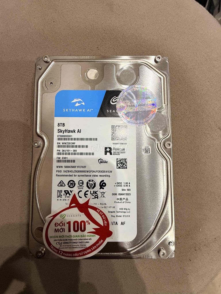 Ổ cứng HDD Seagate SkyHawk AI 8TB. Mua bán Linh kiện (RAM, Card...) tại Quận Hoàng Mai Hà Nội được đăng bởi lê hùng hình 1