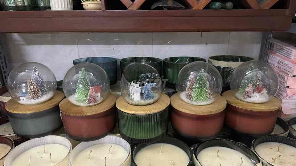 Nến trang trí Thủy tinh Giáng sinh Trái cầu. Mua bán Cây cảnh, đồ trang trí tại Huyện Hóc Môn Tp Hồ Chí Minh được đăng bởi Trung hình 1