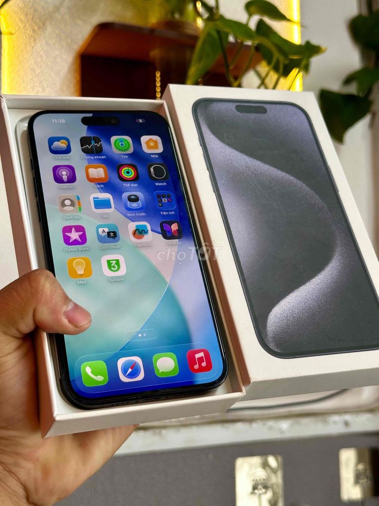 Apple iPhone 15 Pro Max 256GB Xanh. Mua bán Điện thoại tại Thành phố Sóc Trăng Sóc Trăng được đăng bởi Tàii Tâyy hình 1
