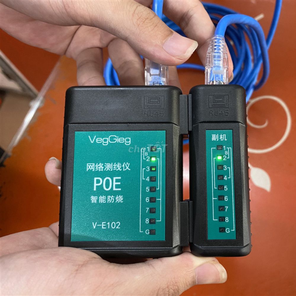 Máy Test Mạng POE VEGGIEG V-E102 Đa Năng