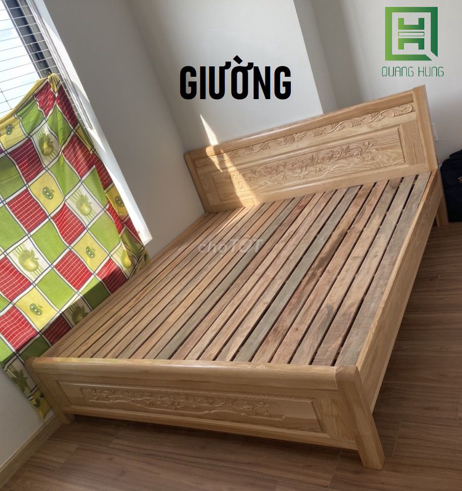 GIƯỜNG GỖ SỒI=GIƯỜNG GỖ_GIƯỜNG GỖ$GIƯỜNG GỖ SỒI$$$. Mua bán Giường, chăn ga gối nệm tại Huyện Nhà Bè Tp Hồ Chí Minh được đăng bởi NỘI THẤT NHÀ XINH hình 1