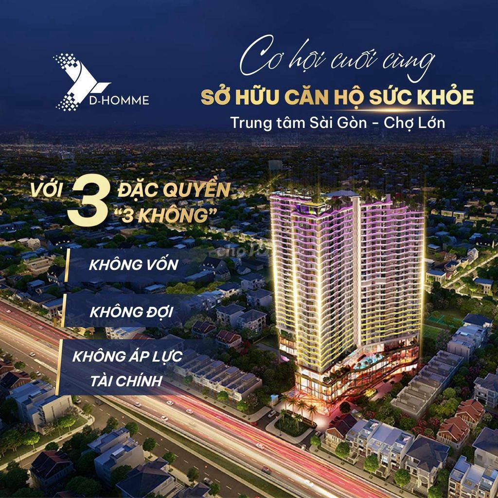 Căn 1PN view đẹp tại D-Homme -Q6 sở hữu chỉ càN 30%0%LS, nhận nhà 2025