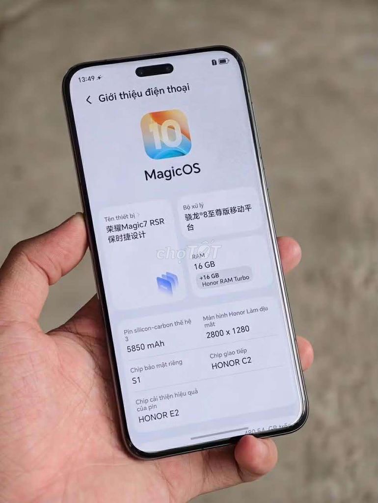 Honor Magic 7 RSR Đen. Mua bán Điện thoại tại Huyện Châu Thành Sóc Trăng được đăng bởi Minh Triết Trần hình 1