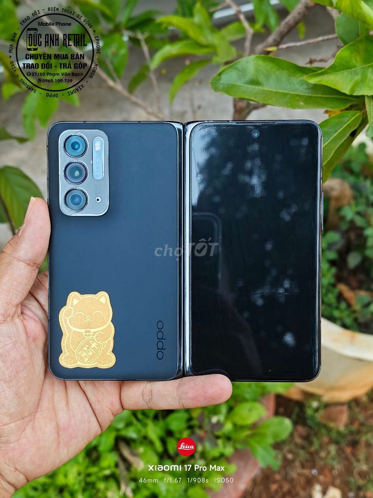 Oppo Find N 512GB Đen. Mua bán Điện thoại tại Thành phố Buôn Ma Thuột Đắk Lắk được đăng bởi Đức Anh Retail hình 1