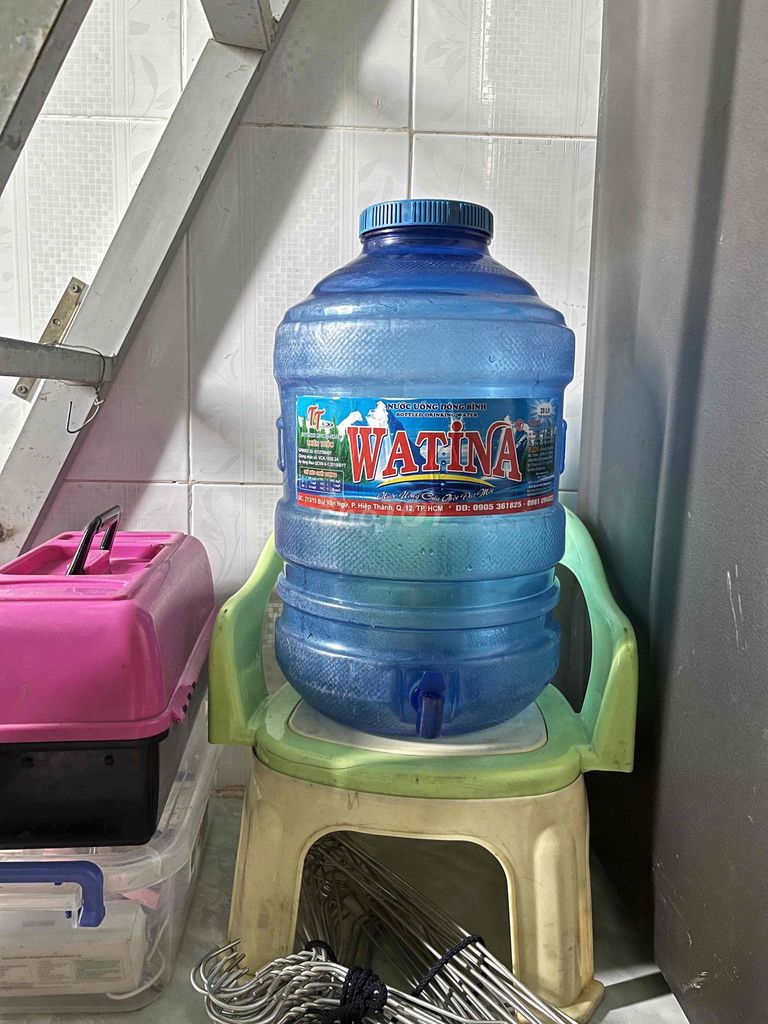 Vỏ bình nước Watina 20L Xanh. Mua bán Nội thất, đồ gia dụng khác tại Thị xã Tân Uyên Bình Dương được đăng bởi thắm phạm hình 1