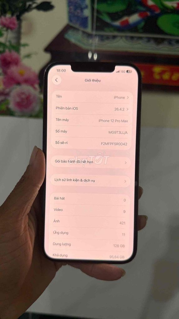 iPhone 12 Pro Max 128GB Xanh Đã sử dụng. Mua bán Điện thoại tại Huyện Gò Quao Kiên Giang được đăng bởi nguyễn tân hình 1