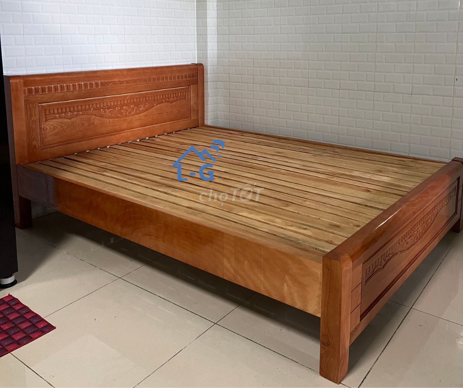 giường gỗ giường gỗ giường gỗ giường gỗ sồi đẹp. Mua bán Giường, chăn ga gối nệm tại Quận Gò Vấp Tp Hồ Chí Minh được đăng bởi Lâm Gia Home hình 1
