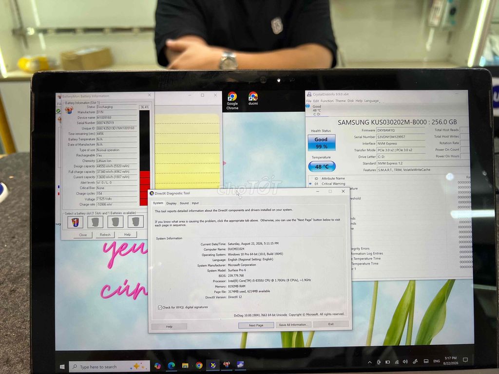 Microsoft Surface Pro 6 i5 12.3 inch 8GB/256GB Đã. Mua bán Máy tính bảng tại Quận Đống Đa Hà Nội được đăng bởi Quang Luxthumua hình 1