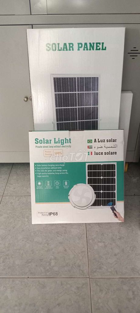 Đèn ốp trần năng lượng mặt trời nhựa Trắng IP68. Mua bán Đèn tại Thành phố Tân An Long An được đăng bởi NGUYEN LIÊM  hình 1