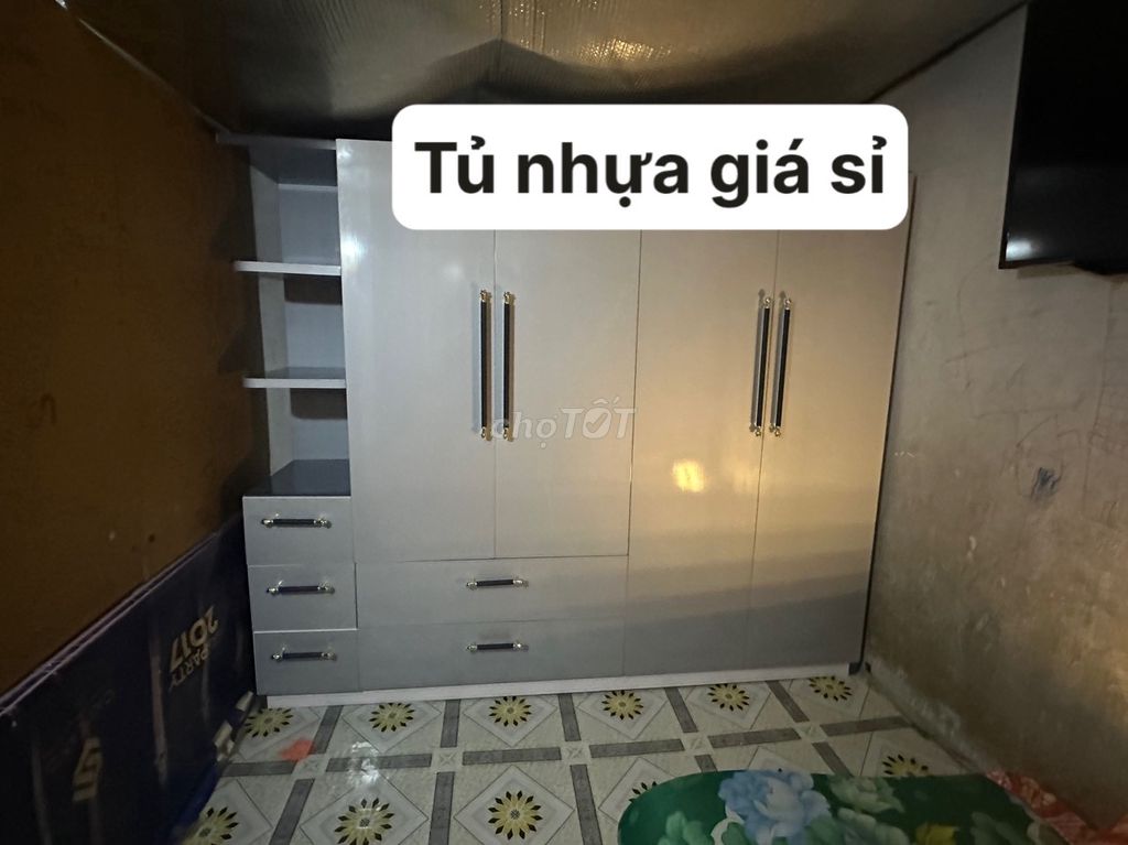 tủ nhựa 5 cánh mở 1m8 Free Ship