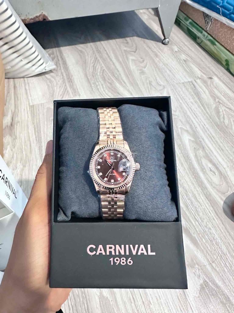 Đồng hồ Carnival Nữ Vàng hồng Kim loại. Mua bán Đồng hồ tại Quận Tân Phú Tp Hồ Chí Minh được đăng bởi Minh Quân hình 1