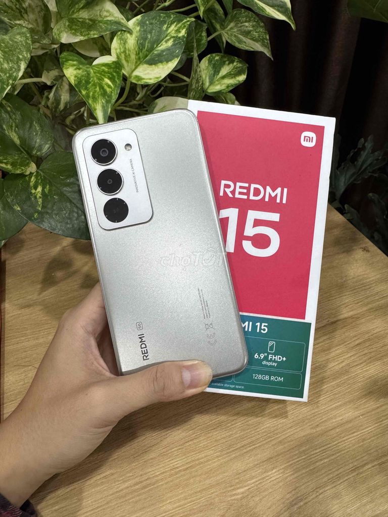 Redmi 15 5G 128GB Bạc FULLBOX đẹp 100%. Mua bán Điện thoại tại Quận Hoàng Mai Hà Nội được đăng bởi OneSmart hình 1