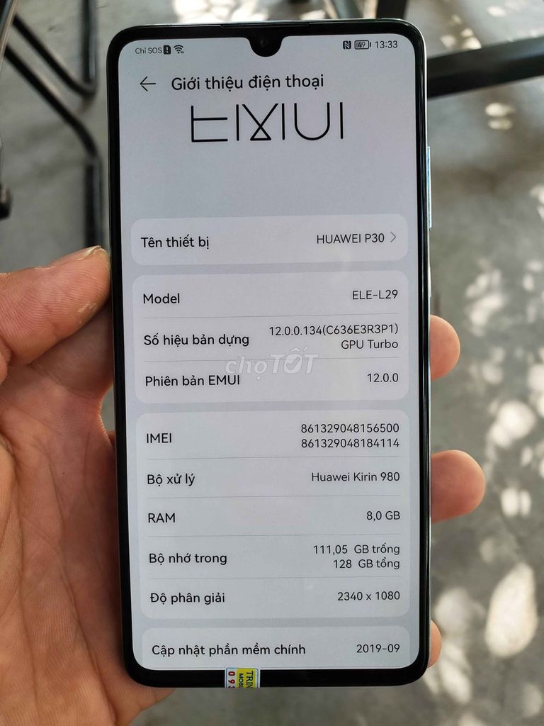 Huawei P30 128GB Xanh dương Kirin 980. Mua bán Điện thoại tại Quận 1 Tp Hồ Chí Minh được đăng bởi Hội Đồ Điện Tử hình 1