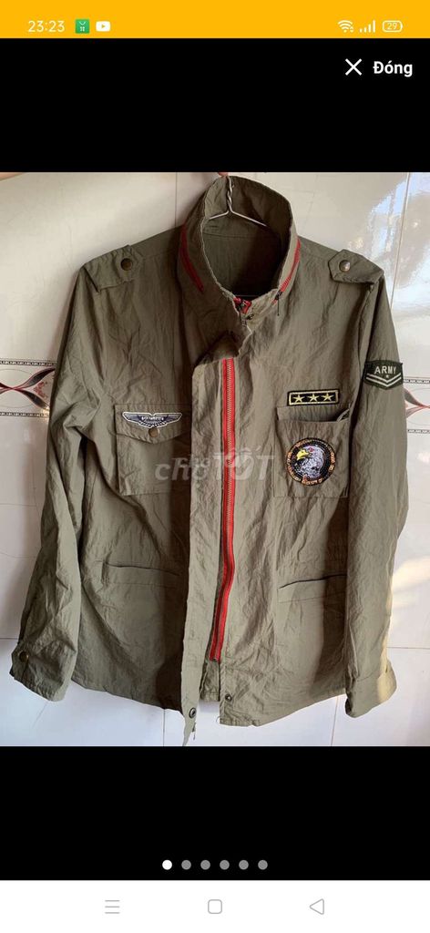 Áo khoác jacket Army W. K.BEE,.Size S